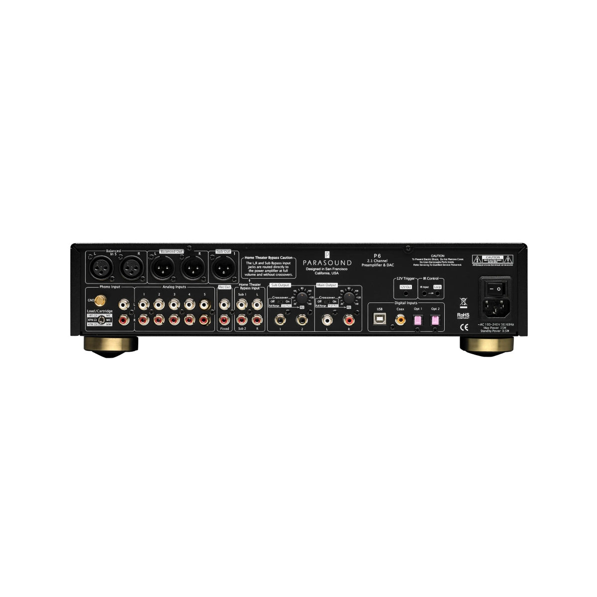 Parasound Halo P6 2.1-Channel Preamplifier & DAC