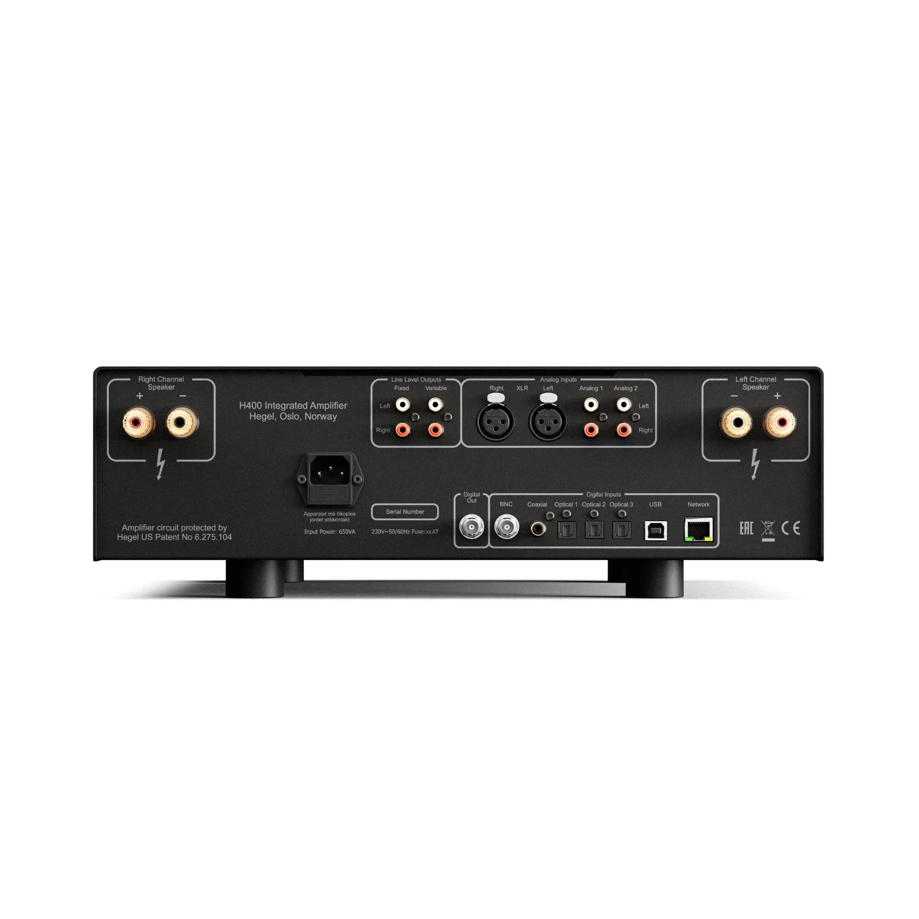 Hegel H400 Integrated Amplifier with Streaming