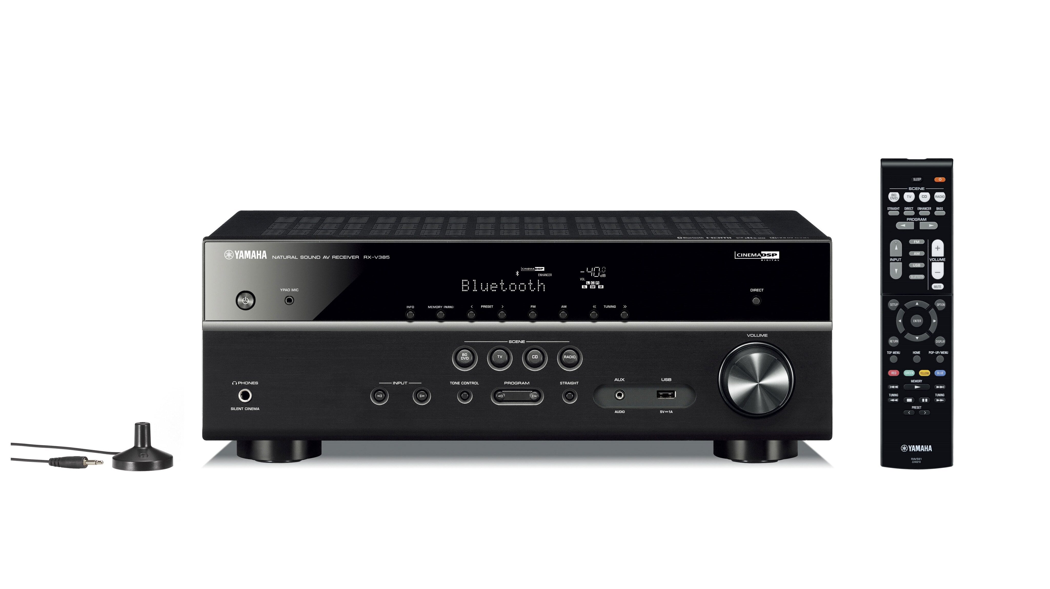 Yamaha RX-V385 5.1-Channel Home Theater Receiver with Bluetooth