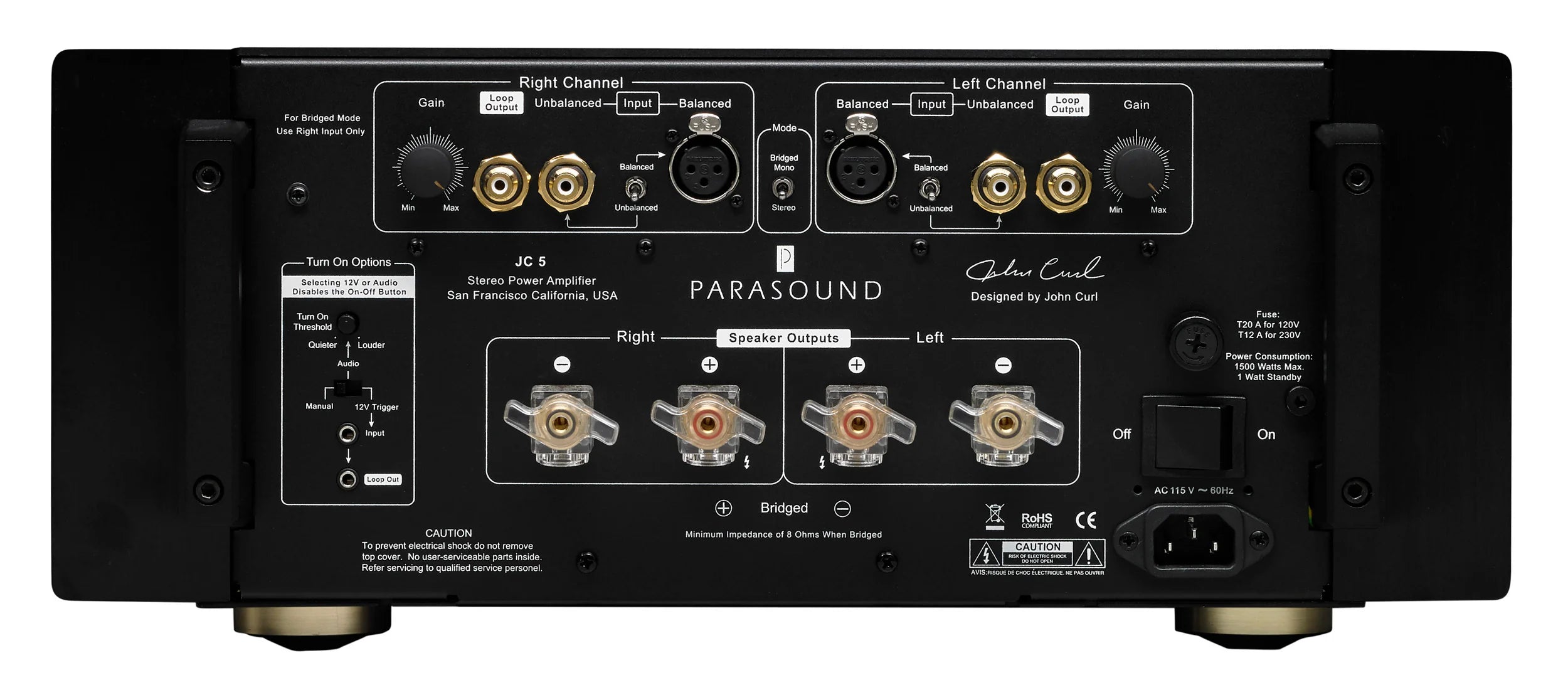 Parasound Halo JC5 Stereo Power Amplifier - RockOnAV